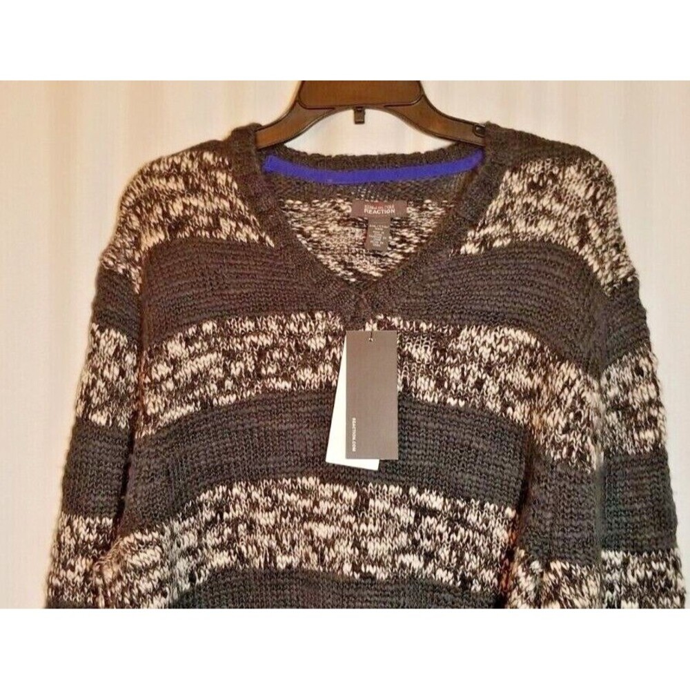 Men's Kenneth Cole Reaction Sweater Strike Bold  V-Neck Tags New Size XXL